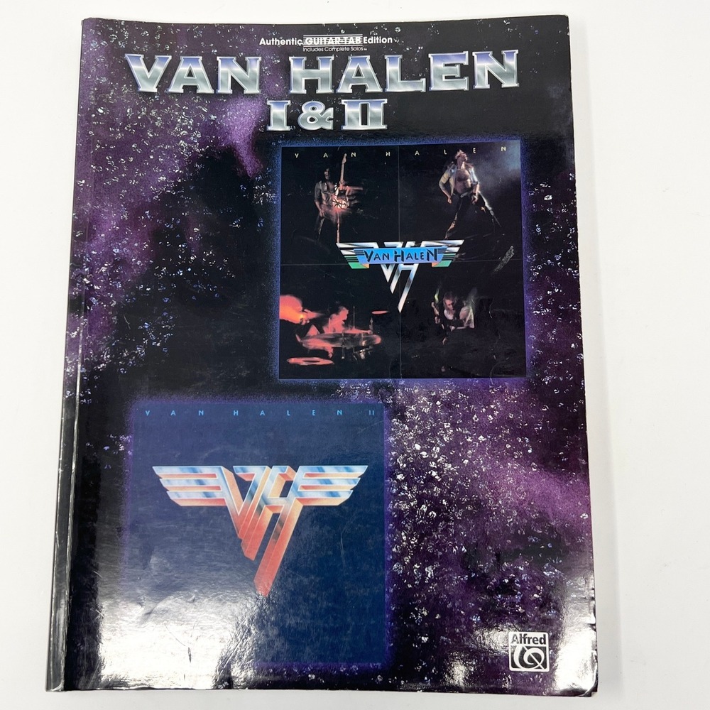 Van Halen I &‎ II Authentic Guitar Tab Edition Songbook Alfred Music Solos